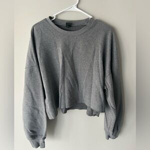 Wild fable cropped gray sweatshirt